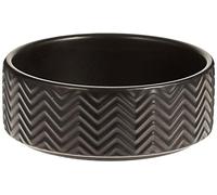 Comedero Cerámica. 0.4 l/ø 13 cm. Negro, para Perros