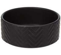 Comedero Cerámica. 1.6 l/ø 20 cm. Negro, para Perros