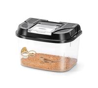 Comedero Colgante de plástico con Doble Cuenco, Ideal para Alimentos y Agua, Mascotas en Interior y Exterior.