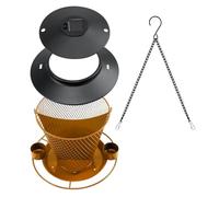 Comedero colgante impermeable para pájaros con cuenco de agua, estación de alimentación de observación para jardín, balcón, solución de alimentación salvaje, comedero colgante al aire libre