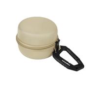 Comedero colgante para mascotas de doble taza con estuche de acero inoxidable para mascotas, doble tazón, vajilla para viajes al aire libre