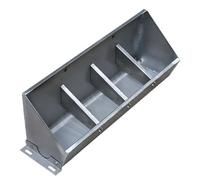 Comedero de acero inoxidable de gran capacidad para cabras, ovejas, caballos, ganado vacuno, alpacas - Comedero de heno de doble cara para exteriores