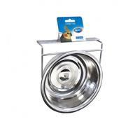 Comedero de acero inoxidable para pájaros - Duvo Plus - Capacidad: 630 ml