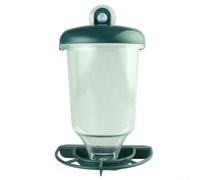 Comedero de acrílico transparente para pájaros con ventosas fuertes para colibríes y pájaros silvestres en jardín, patio, espacio de vida al aire libre, diseño de visión clara, fácil de instalar y