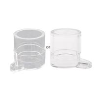 Comedero de agua para casa nido, granja, acrílico, redondo, cuenco para beber, granja con hormigas vivas y hormigas reina reina para nido, granjas para niños, jaula de observador, lupa de juguete