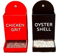 Comedero de conchas de ostras y grano, accesorios de nutrición de precisión para gallinas, accesorios de gallinero para aves de corral, comedero colgante de pollo, diseño sin residuos, precisión (2