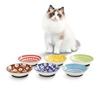 Comedero de Gato en Ceramica - Juego de Platos Serie Cuento de Hadas - Cuencos de Porcelana Para Comida - 6 Piezas, 250 ml