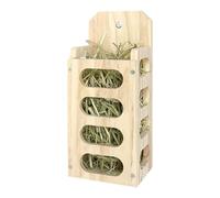 Comedero de Heno - Madera, 12,2 Pulgadas, Alimentador De Heno Para Conejos, | Soporte Dispensador De Heno De Madera Para Pequeños Animales De Compañía, Conejos, Conejos, Chinchillas, Alimentación E