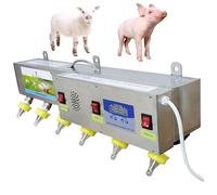 Comedero de leche para ganado con simulación de sonido, cubo de lactancia montado en la pared para corderos y terneros