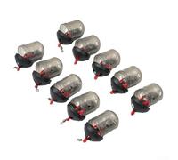 Comedero de natación para gusanos y cebo de tierra para bagre, práctico comedero de cesta de plástico diseñado para pesca de río y fósforos (10 unidades)