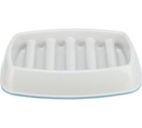 Comedero de plástico de alimentación lenta 0,25 l/21 × 14 cm gris