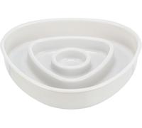 Comedero de plástico de alimentación lenta 0,35 l / 15 × 15 cm gris