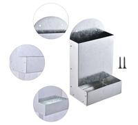 Comedero de pollo a prueba de fugas para minerales triturados y alimento, diseño de fácil montaje para pequeñas bandadas y cooperadores al aire libre