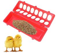 Comedero de Pollo Cinero, Flip-Top Plastic Freeferser Reutilizable, Libre de BPA, Case de Herramientas de Cultivo a Prueba de derrames para Aves de Corral, pájaros, Goose, Duck