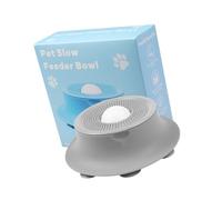 Comedero de silicona con textura para perros y gatos, comedero lento con cúpula elevada en el centro y ventosas, cuenco de comida de 5, 98 pulgadas para perros y gatos de comer lento, base de succión