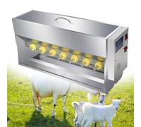 Comedero de silicona para pezones y cabras, bebedor de acero inoxidable a temperatura constante, 10/14 para una alimentación óptima