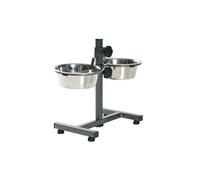 Barra 2 comed., 4.5 l, ø28cm, pie en H, 60cm, Gris