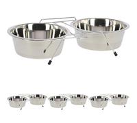 Comedero Doble Incl. 2 comederos de 900 ml (Paquete de 4)