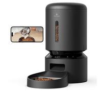 Comedero doble inteligente con cámara Granary para gato - Petlibro - Color: Negro