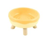 Comedero elevado, inclinado y elevado, comedero elevado para gatos, con diseño de rosquilla para comer sin estrés, comedero para gatos con prevención de reflujo, cuenco individual antideslizante para