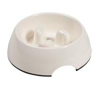Comedero Flamingo Royal Slow Down Para Perros, Antideslizante, Blanco