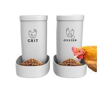 Comedero for Aves de Corral: Comedero 2 en 1 for Pollos Que favorece una digestión Saludable, Montaje en Pared a Prueba de derrames for Pollos y Patos.