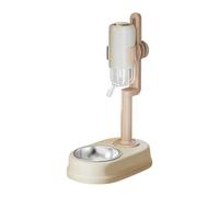 Comedero for Mascotas, alimentador automático Vertical, Bebedero for Gatos for Perros sin dispensador de Goteo(Beige)