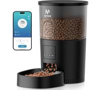 Comedero Gato Automatico, 2.4G | 5G WiFi, 3L Dispensador Comida para Perros, Gatos con Programa Personalizado de Alimentación Automática, Control de App, 1-10 Comidas al Día