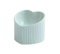 Comedero Gato Elevado Inclinado Ceramica - Comederos Gatos Elevados - Cuenco Gato - Tazones Antivomitos para Gatos - Plato Alto Comida Gato - Bol Gato - Apto para Microondas y Lavavajillas - 180 ml