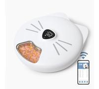 Comedero Inteligente 6 Raciones con Bandeja de Acero Inoxidable para Gatos Catit PIXI