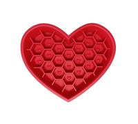 Comedero lento para perros con forma de corazón, cuenco de silicona para perros con forma de amor, diseño antideslizante, antiasfixia, con ventosas, para perros pequeños y gatos