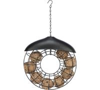 Comedero para bolas de grasa ø 24 × 8 cm negro