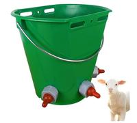Comedero para Cabras 8 l Gran Capacidad con Boquilla para Leche de Ganado Ideal para ovejas y biberones Ideal para terneros corderos y Cabritos 3 Bocas.