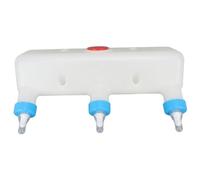 Comedero para Cabras Biberón para Cabras de 3 L con 3 Tetinas para Alimentar Cabritos, Comedero para Corderos de Plástico y Silicona para Terneros, Lechones y Ganado Pequeño