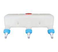 Comedero para cabras, biberón para cabras de 3 litros con 3 tetinas para alimentar cabritos, comedero para corderos de plástico y silicona para lechones, terneros y ganado pequeño, biberón, biberones