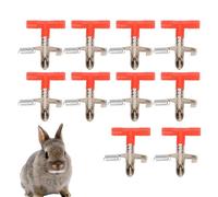 Comedero para conejos,Comedero automático para conejos,Bebedero automático para tetinas de conejo | Kit de alimentador automático de bebederos con tetina, conector de cubo, suministros para mascotas p