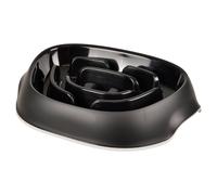Comedero Para Flamencos Exqi Slowfeeder Negro 34,5x24,5cm Antideslizante 950ml