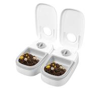 Comedero para gatos,Contenedor de comida desmontable de 350 ml | En Pilas Cajero Comedero para gatos,Para Comidas Dulces Cachorro Pequeñas Razas Medias Interior Exterior Apartamento Balcón