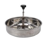 Comedero para lechones de Acero Inoxidable Comedero para Cerdos Duradero de Gran Capacidad para Animales de Granja Aves de Corral Ganado Múltiples Posiciones de alimentación (58mm)