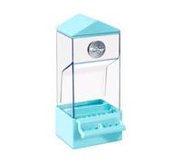 Comedero para loros - Alimentador externo automático para loros, contenedor de alimentos transparente antisalpicaduras para pájaros canarios, cacatúas, gorriones, petirones, pinzones