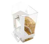 Comedero para loros - Estilo contenedor extraíble, gancho para colgar resistente, estación de alimentación para pájaros, bandeja minimización de daños con tanque recargable | para patio, patio