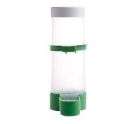 Comedero para loros para jaula, dispensador de agua para periquitos, sin ensuciar, accesorios de jaula de cacatúa, alimentación automática, 141.7 g, comederos para pájaros Rspb