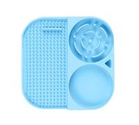 Comedero para mascotas apto para alimentos, recipiente con ventosa para una alimentación lenta, base antideslizante que evita comer en exceso, mantiene el área limpia y texturizada