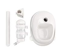 Comedero para Mascotas con Dispensador de Agua Automático, Antideslizante, Desmontable, Ajustable, para Perros y Gatos - Diseño 2 en 1, Higiénico y Práctico, Uso Interior y