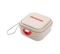 Comedero para mascotas, dos secciones, seguro, fácil y compacto, para viajes, camping, apilable, con sección adicional, contenedor seguro adecuado para mascotas pequeñas y grandes, cuenco apilable