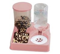 comedero para Mascotas, Temporizador de Comidas Inteligente, dispensador Comida for Perros y Gatos | Dispensador Agua fácil Limpieza, comedero G(Pink)