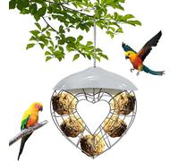 Comedero para Pájaros,Bolas de Grasa Colgante con Techo,Alimentador Colgante,Soporte para Bolas de Sebo,Juego de Comedero para Pájaros,para Balcón Jardín Gorrión Pájaros Salvajes