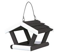 Comedero para pájaros colgante 17 × 19 × 14 cm negro/blanco