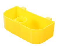 Comedero para Pájaros Colgante de Plástico Amarillo, Gran Capacidad | Fácil de Fijar y Colocar, Uso para Aves y Conejos, Accesorio Práctico para Jaula