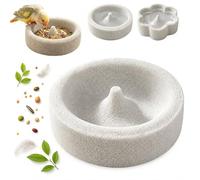 Comedero para pájaros de piedra pómez - Cuencos para pájaros para jaula, cuenco 2 en 1 de piedra pómez natural para pájaros, comedero de piedra para loros, tortolitos, canarios, animales pequeños